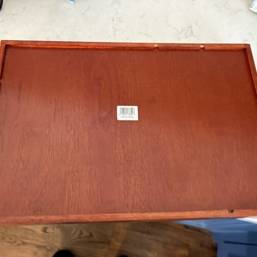 Wooden Drawer Organizer Tray - Rich Mahogany Finish - Picture 6 of 9